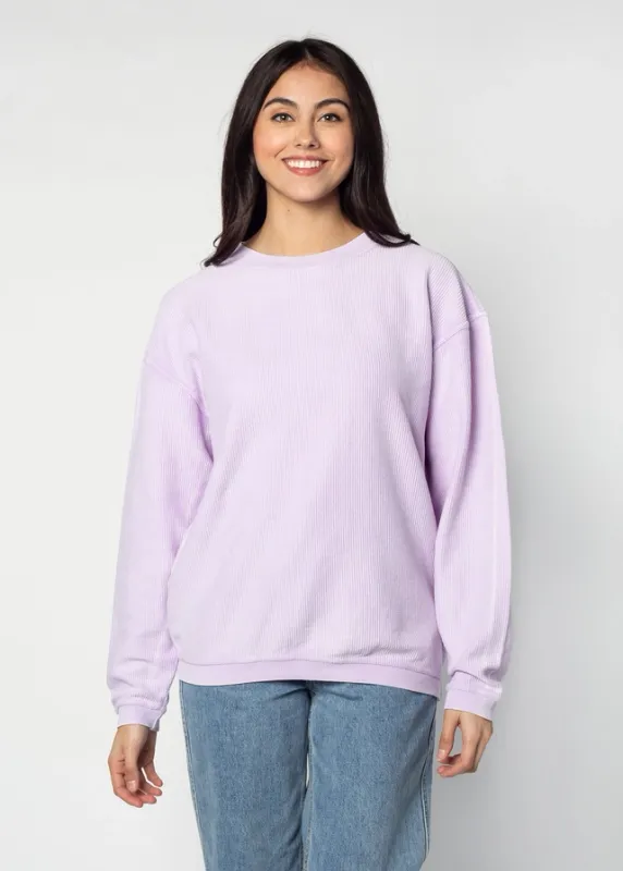 Original Corded Crew-Lilac