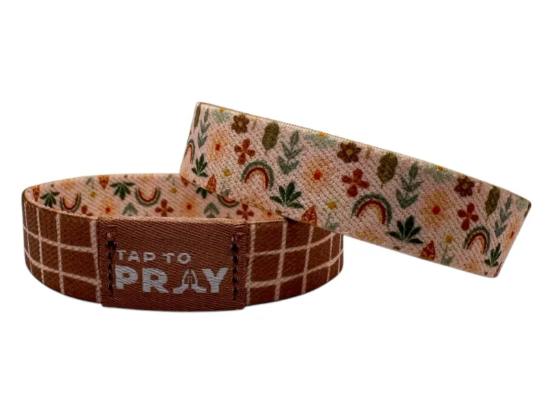 VG Tap to Pray Wristbands-Prairie &amp; Plaid