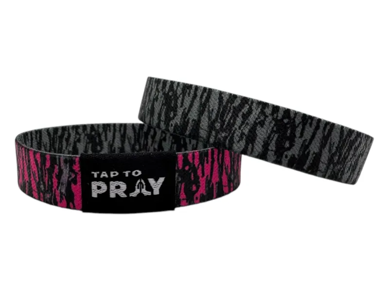 VG Tap to Pray Wristbands-Tree Bark Camo
