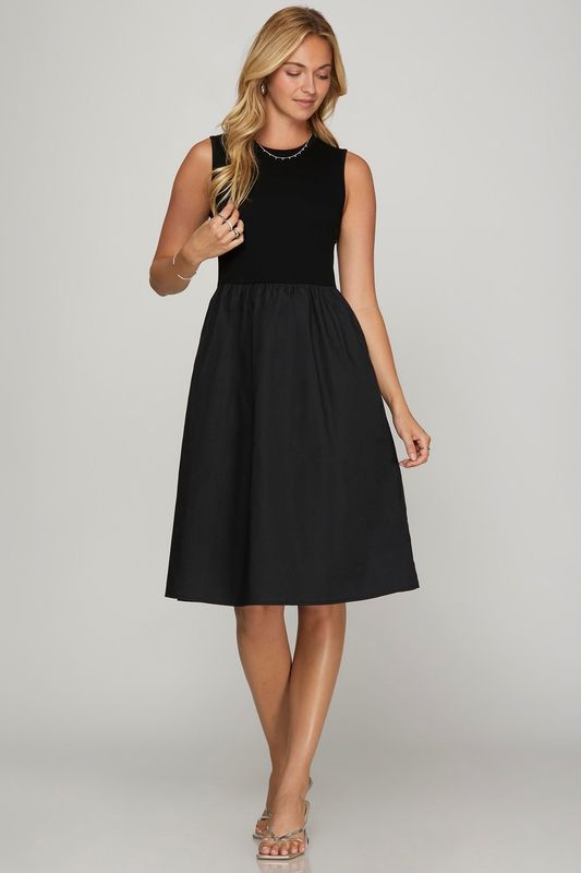 The Ayla Midi Dress-Black