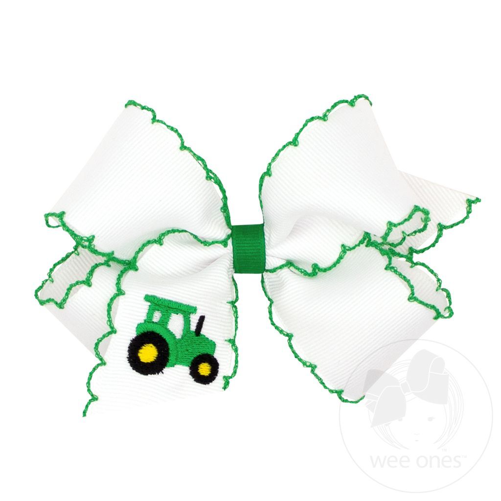 CH Green Tractor Med Bow