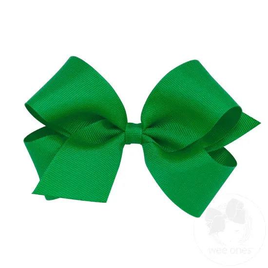 Ch Green Med Grosgrain Bow