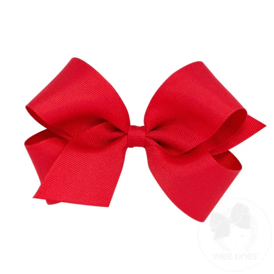 CH Red Med Grosgrain Bow