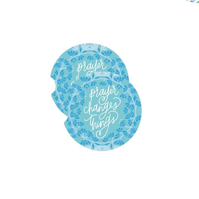 Prayer Changes Things Car Coaster