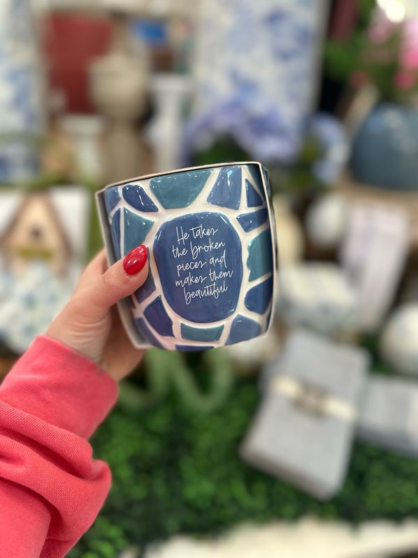 Mended Planter Blue