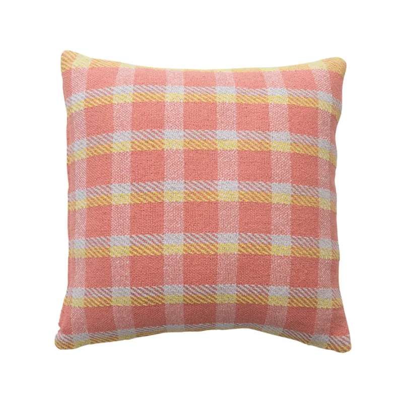 DG0625 Multi Color Plaid Cotton Pillow