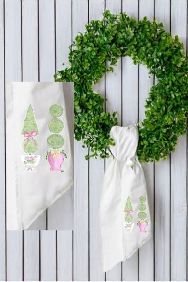 VG Emmalee Pink Topiary Sash