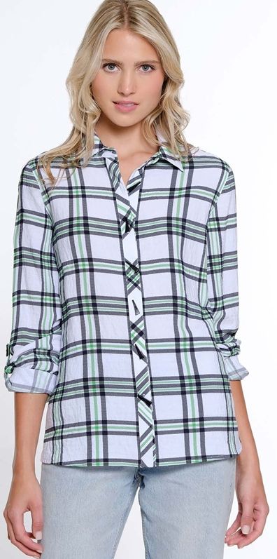 Multi Roll Tab Hi Lo Shirt