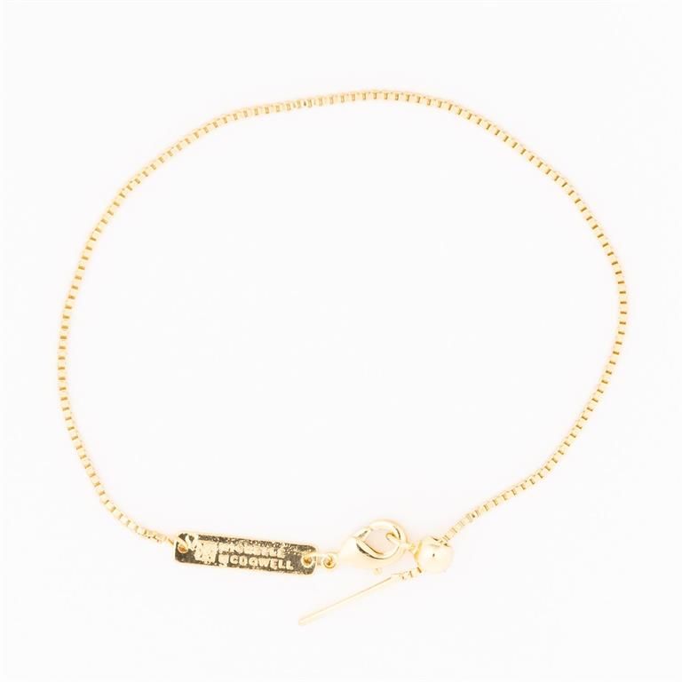 Sylvie 7.5&quot; Med Gold Bracelet