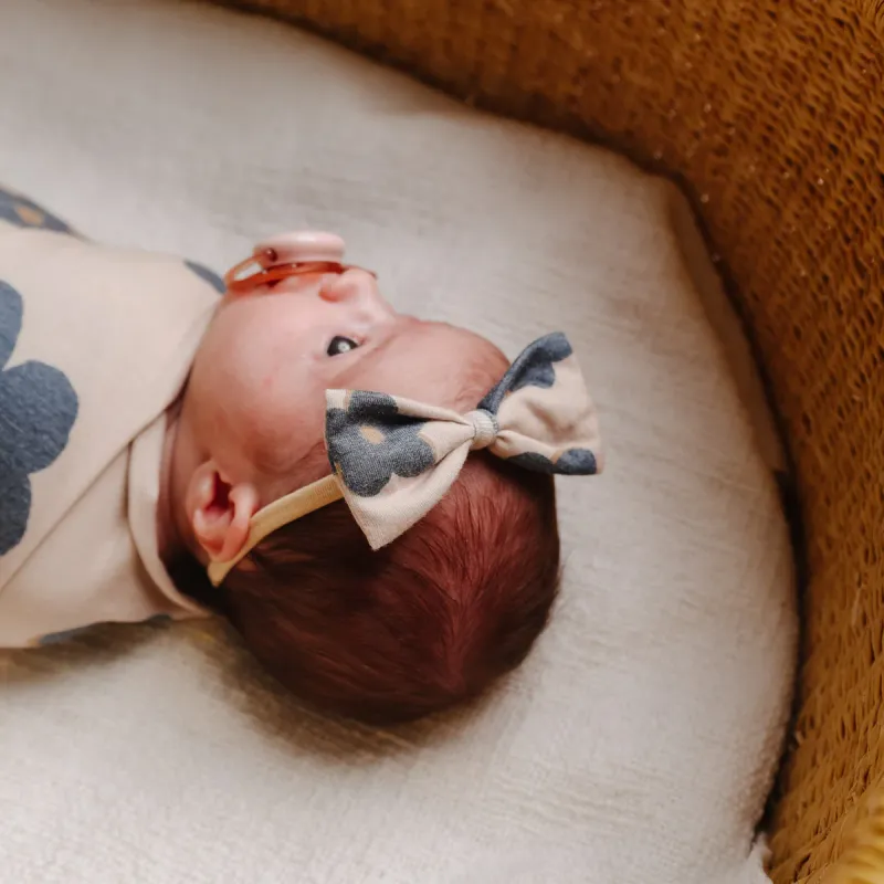 Gemma Tan Classic Nylon Bow