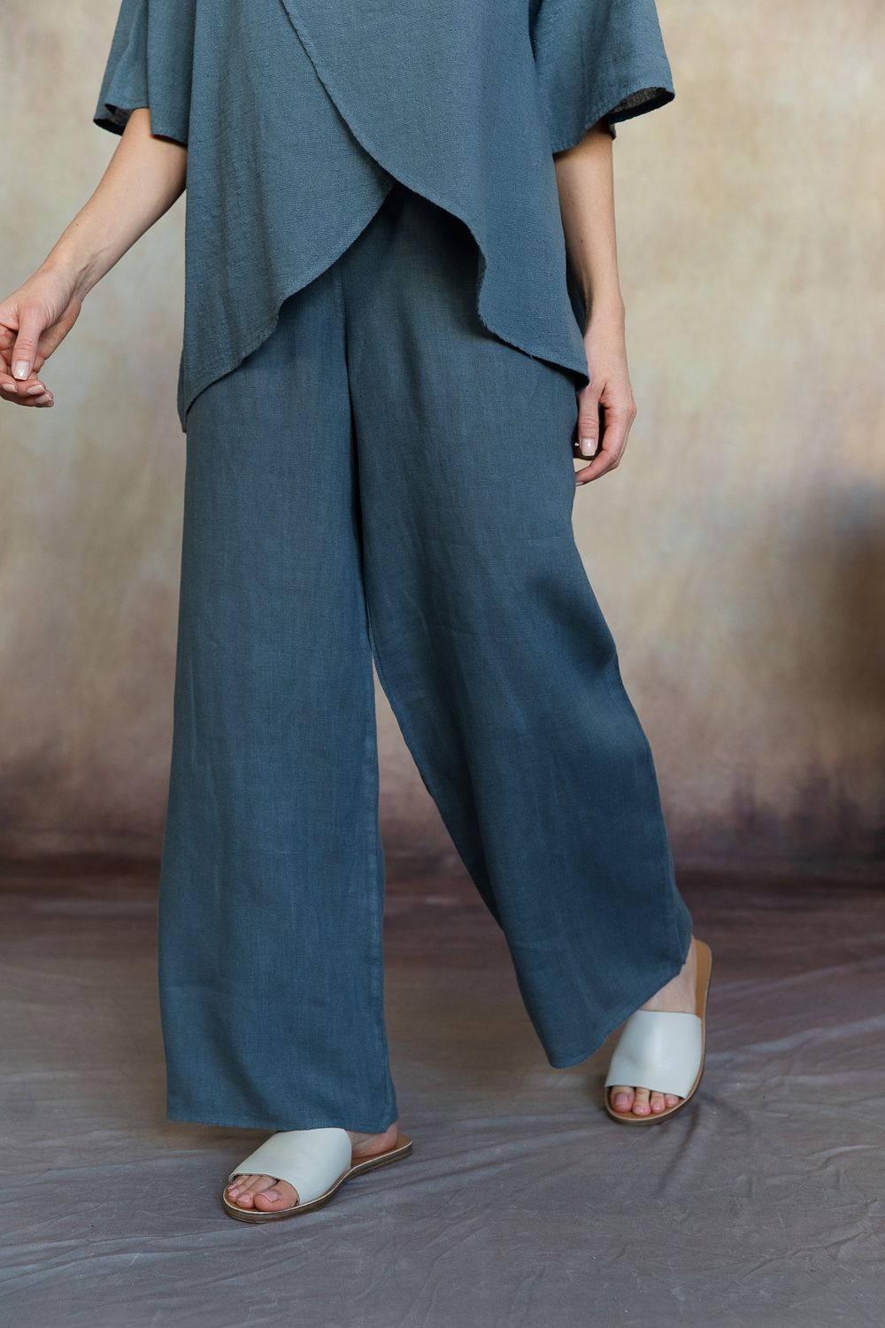 VG Lenore LInen Pants-Washed Gray