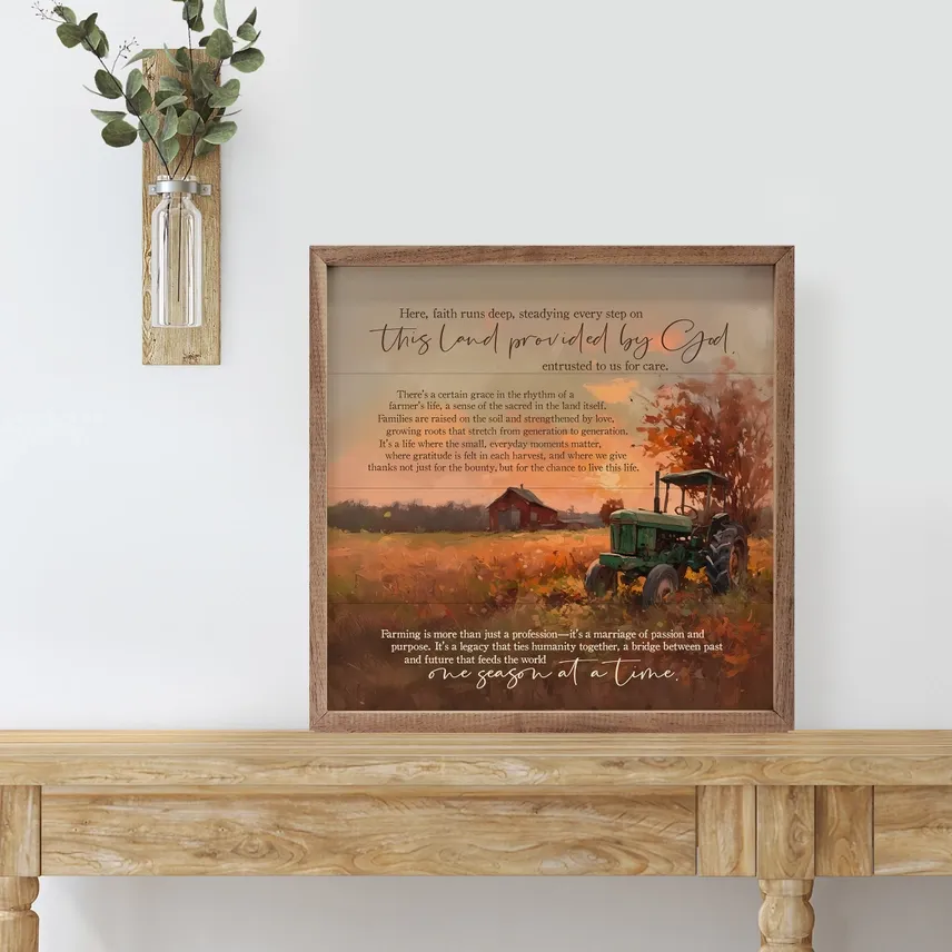 This Land Provided By God 8x8