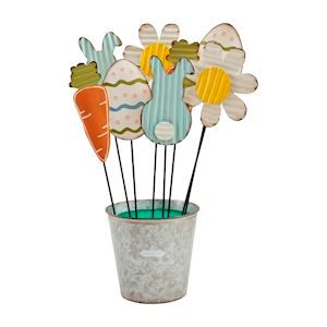 Small Spring Tin Stake-Carrot