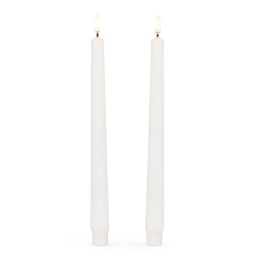 10&quot; White Taper Candles