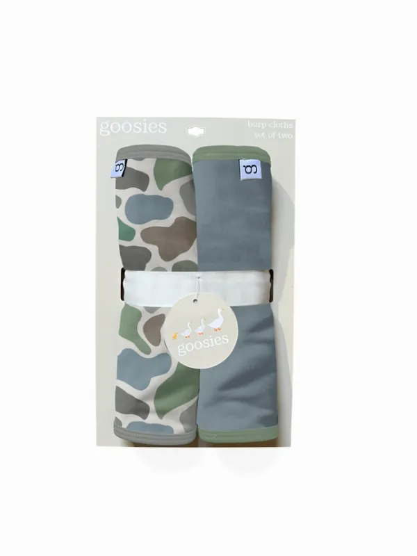 Pebble Camo Burp Cloth Set
