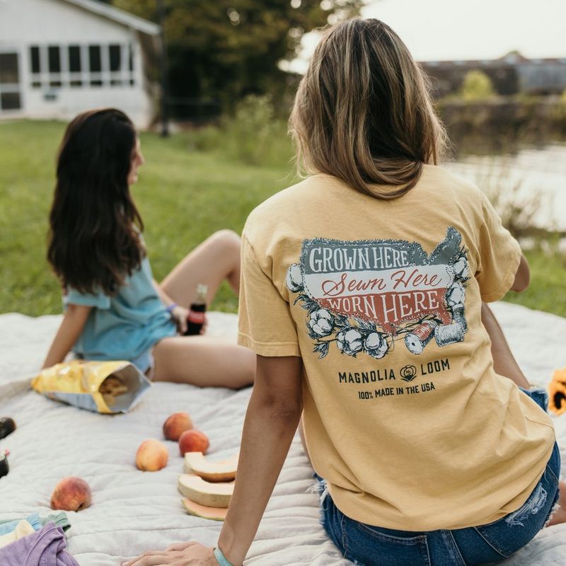 Grown Here Worn Here Tee-Mustard