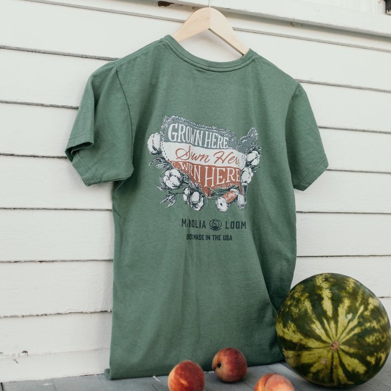 Grown Here Worn Here Tee-Green