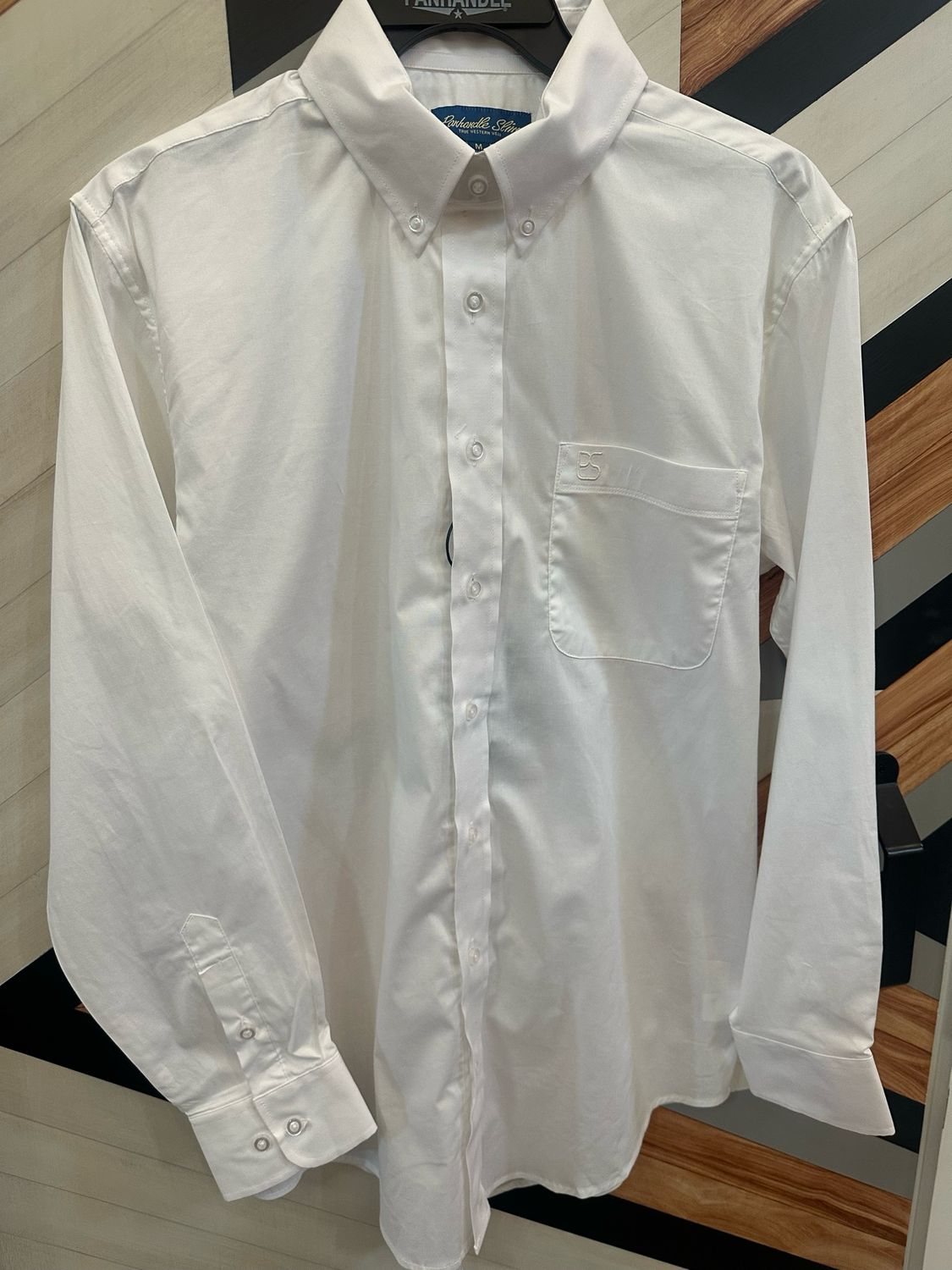 Solid Poplin Button Down-White
