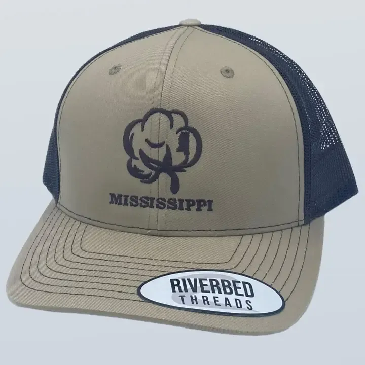 MS Cotton Boll Khaki Hat