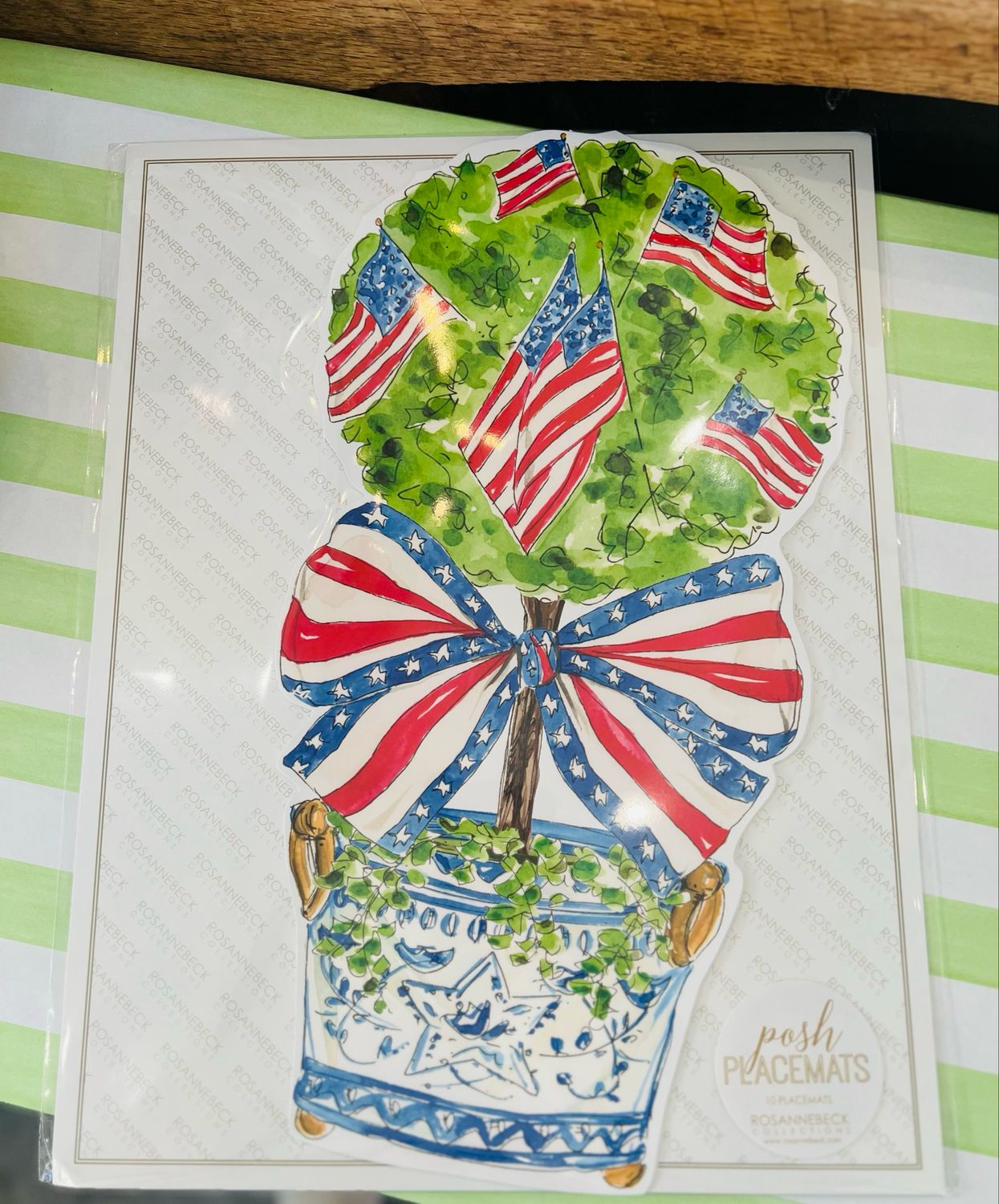 VG Patriotic Topiary Placemat