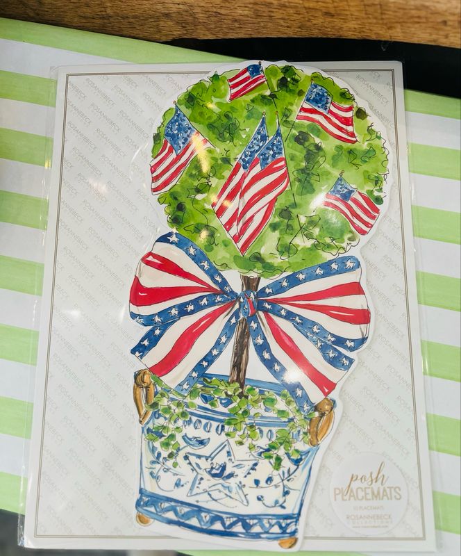 VG Patriotic Topiary Placemat