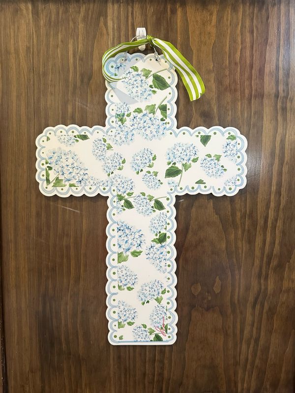 VG Hydrangea Cross Doorhanger