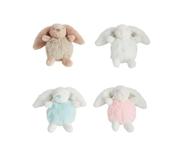Blue/White Bunny Rattle