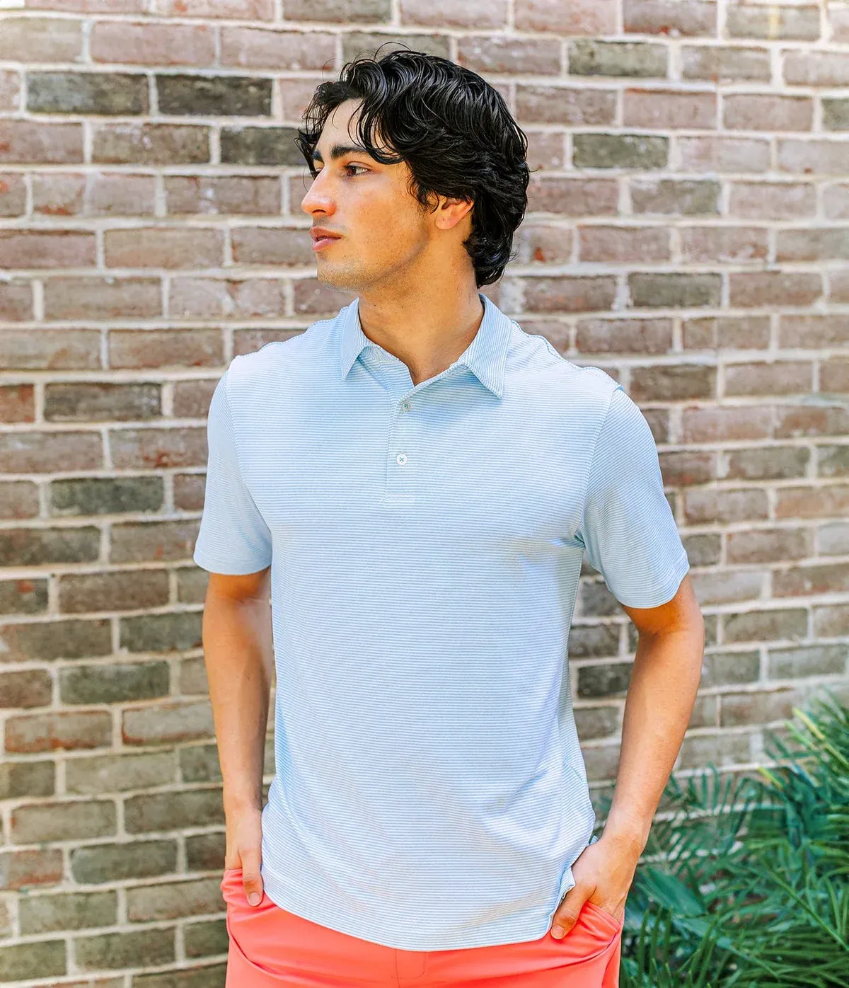 CS SSCO Heather Madison Stripe Polo Crystal Lake