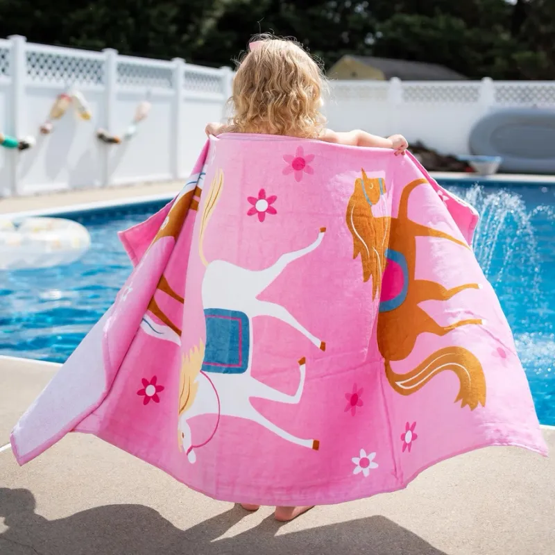 Horses Beach Towel
