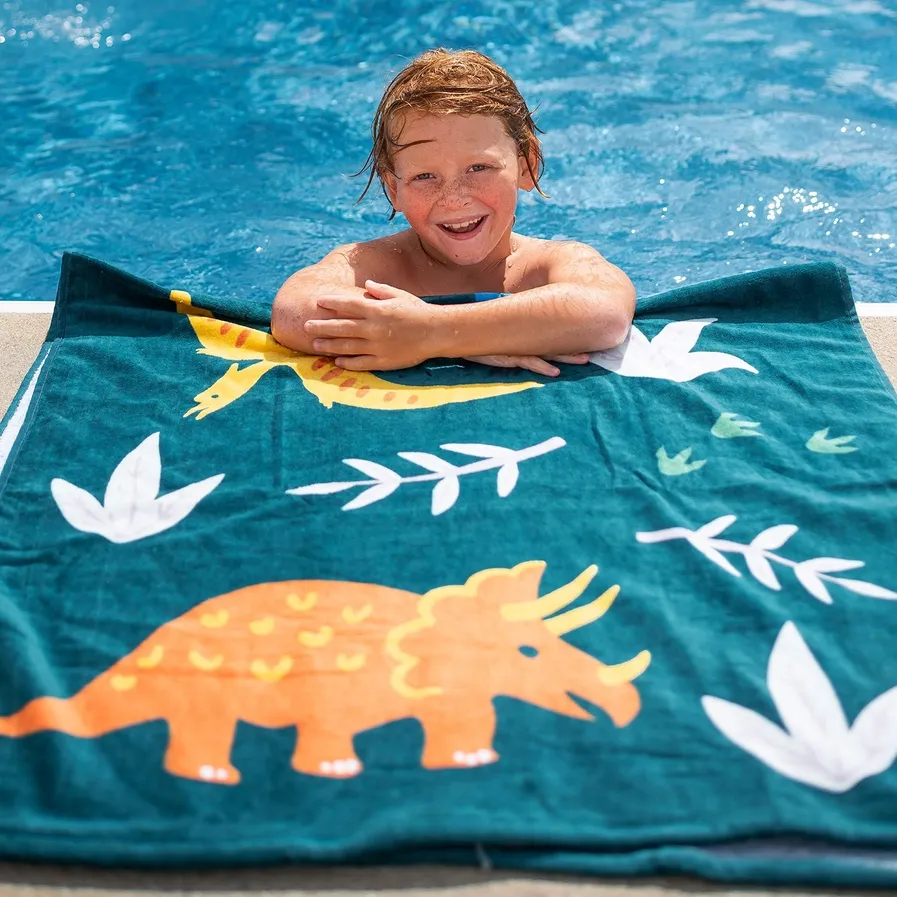 Jurassic Dinosaur Beach Towel