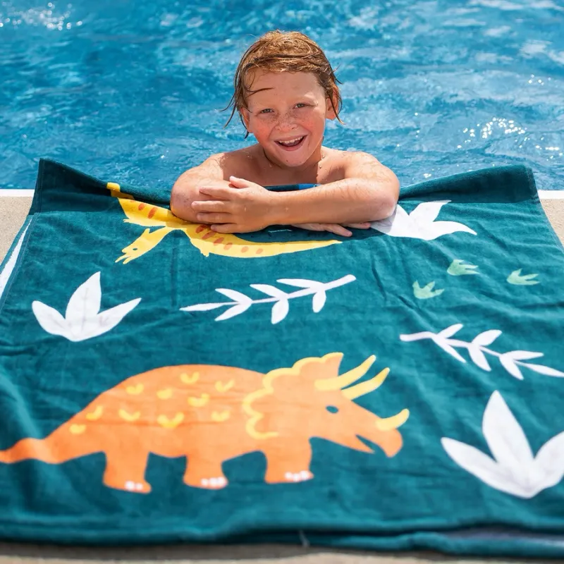 Jurassic Dinosaur Beach Towel