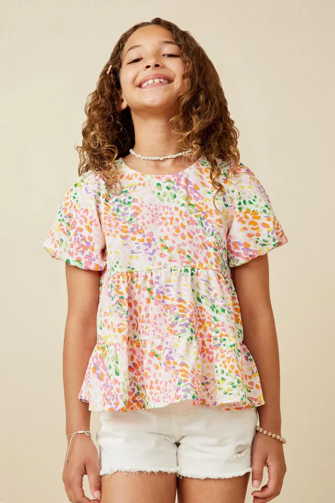 Pink Mix Girls Top