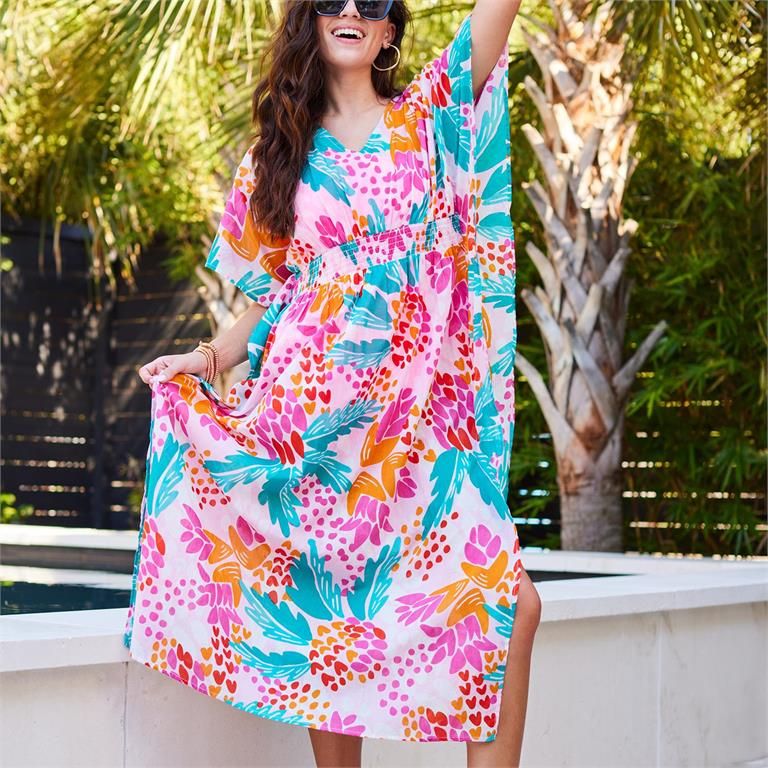 Priscilla Aloha Pink Cover Up