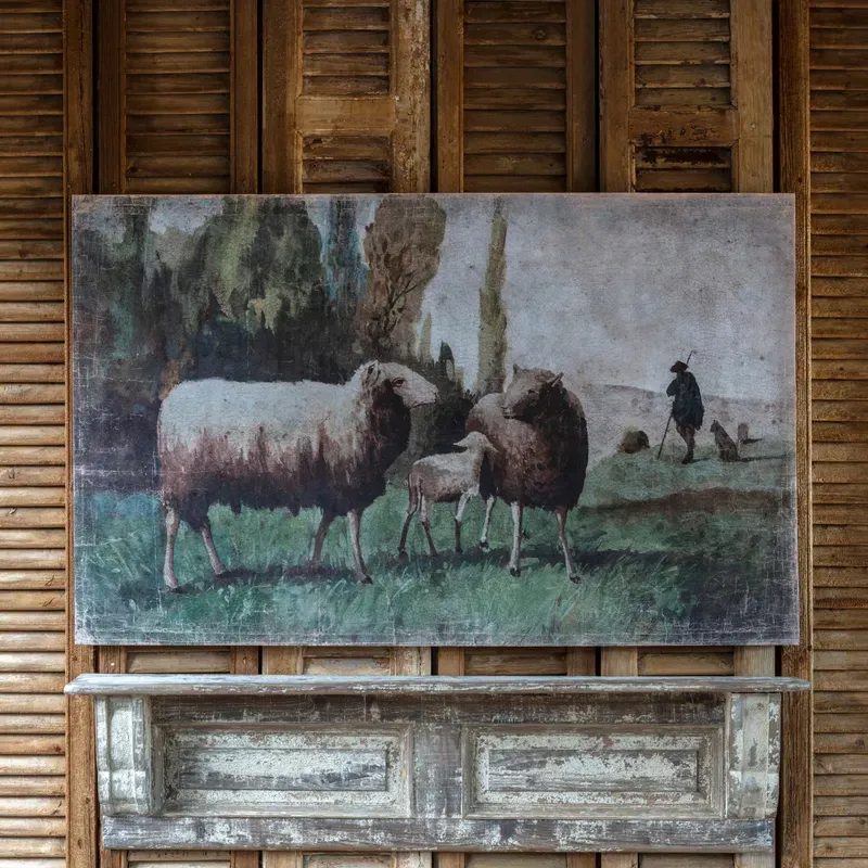 Pastoral Sheep Print