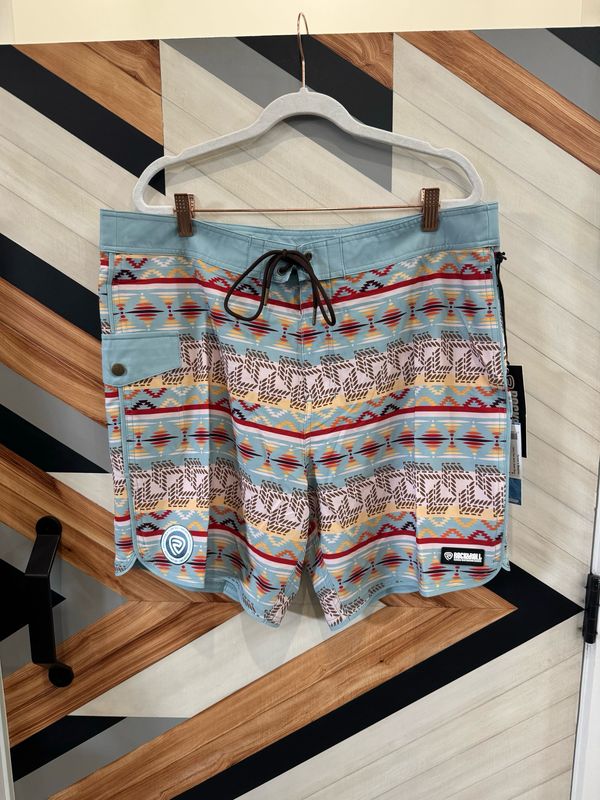 Aztec Print Swim Board Short