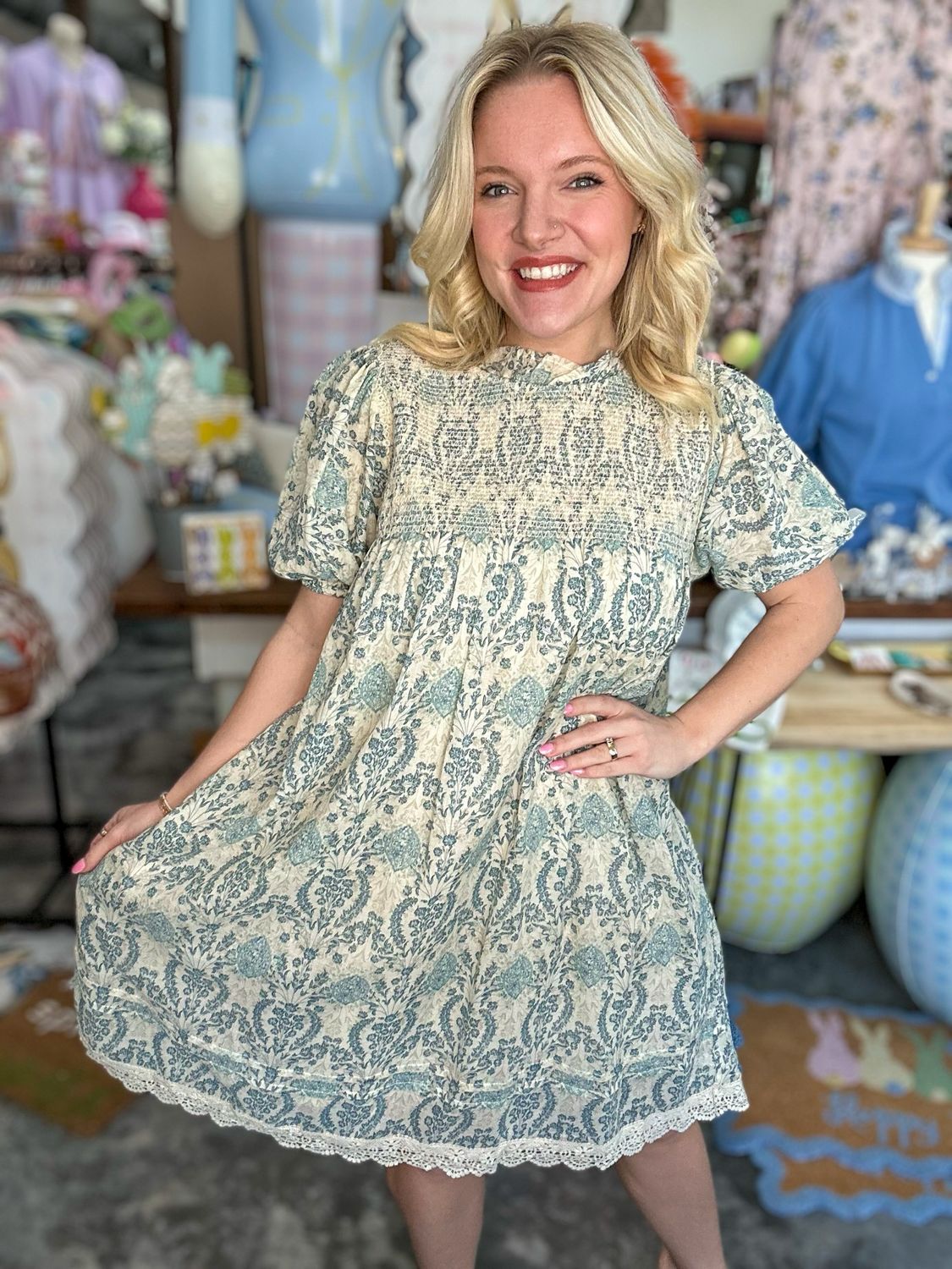 CH Antique Blues Dress