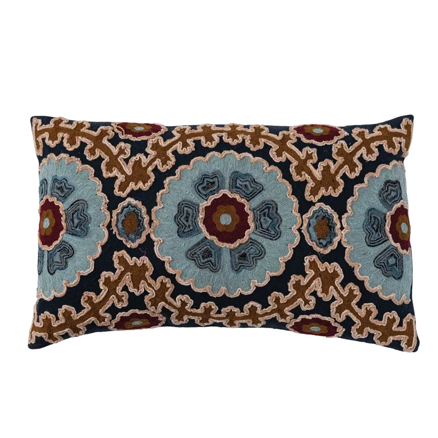 DF7608-Multi Color Cotton Lumbar Pillow