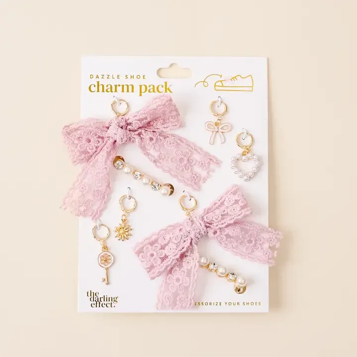 Key To My Heart Dazzle Shoe Charm