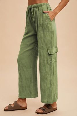 The Kate Pant-Lt Olive