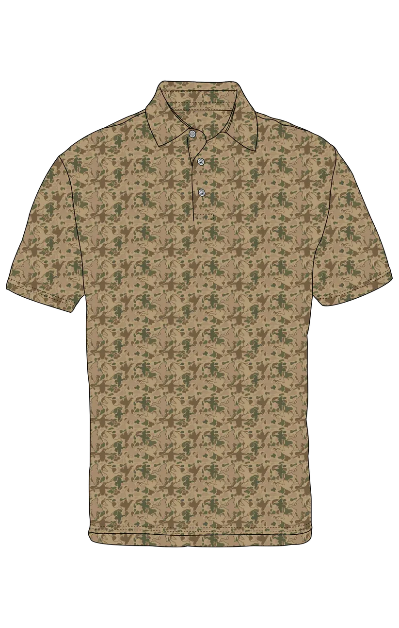 Prairie Polo-Brown Duck Camo
