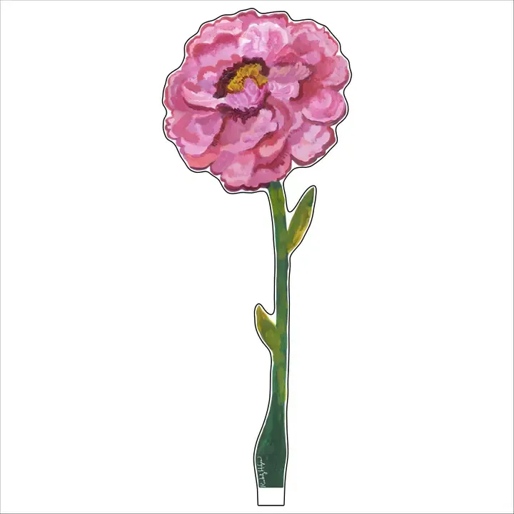 VG Tall Magenta Peony Small Acrylic Flower