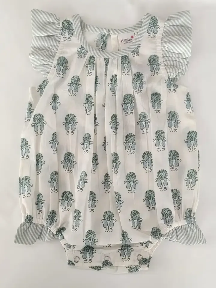 CH Grey Stripe Floral Bubble