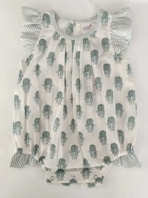 CH Grey Stripe Floral Bubble