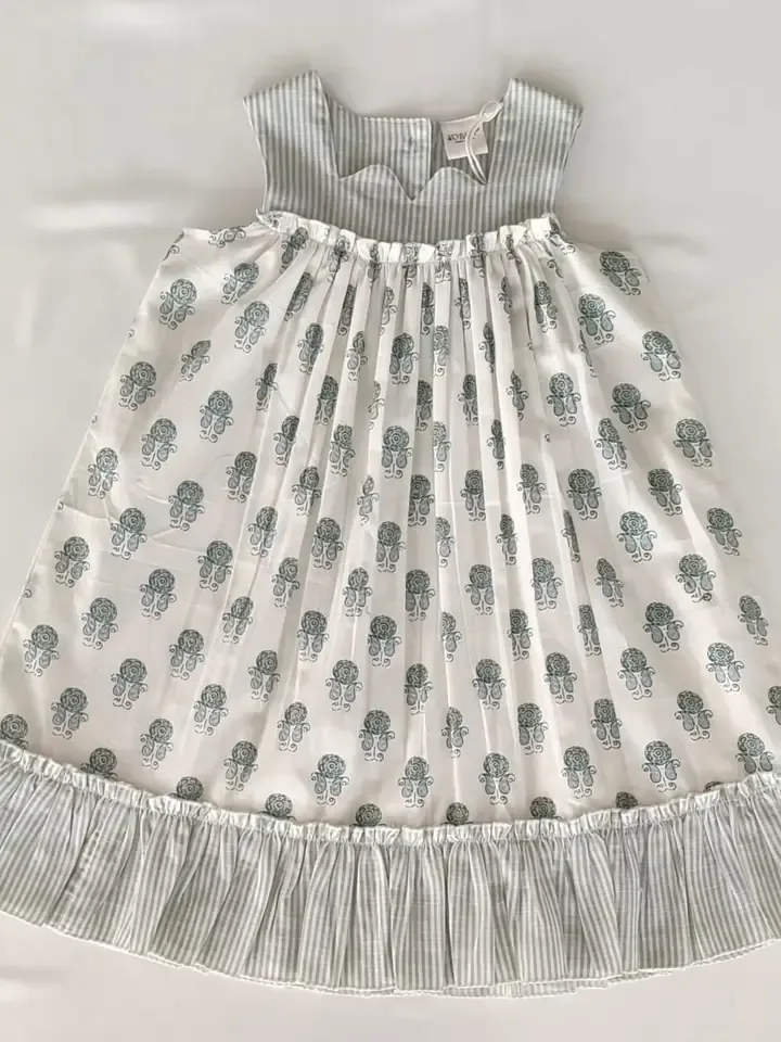 CH Grey Stripe Floral Dress