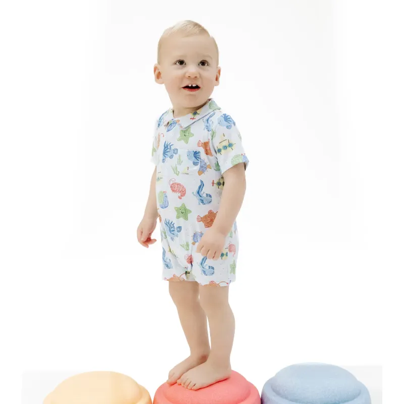 CH Cute Ocean Creatures Polo Shortie