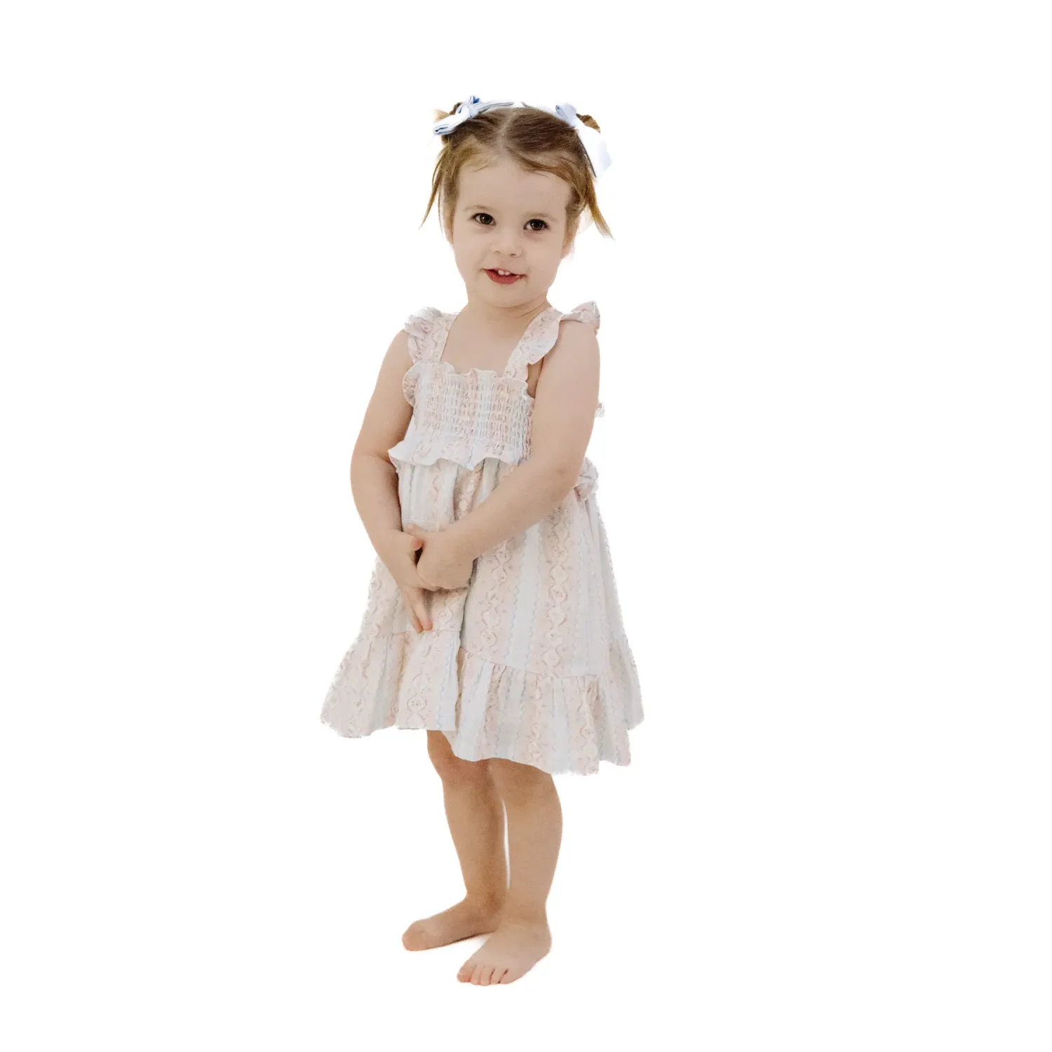 CH Ogee Floral Smocked Ruffle Dress