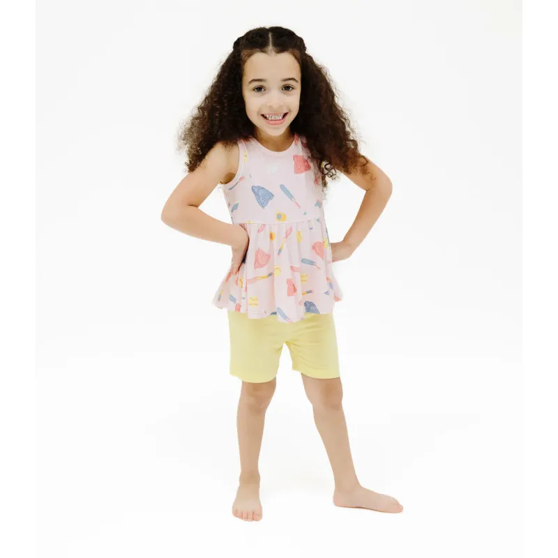 CH Softball Peplum Tank Set