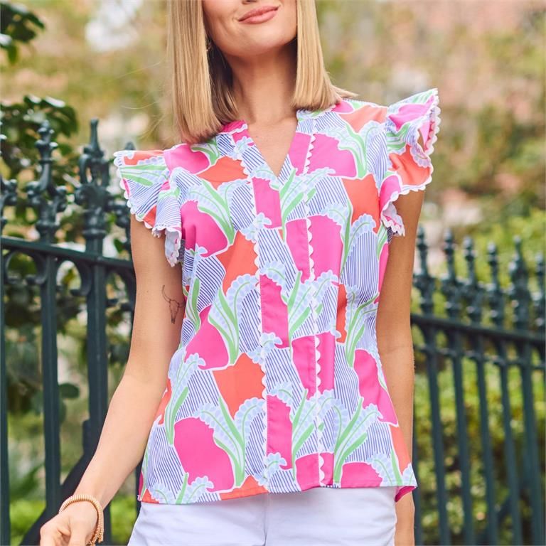 Kira Color Me Sweet Coral Top