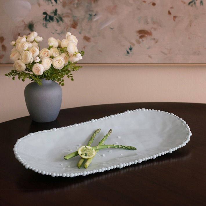 Vida Alegria Large Oval Platter-Blue