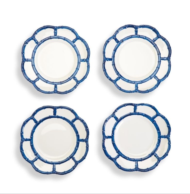 VG Bamboo Salad Plate-Navy